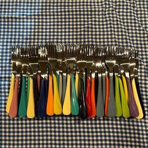Fiesta flatware. Small forks. 40